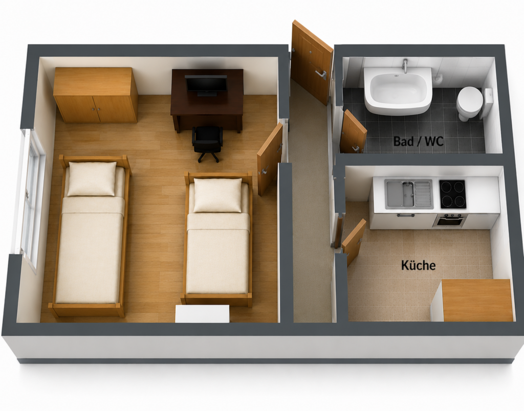 Friends Room for 2 – Weisestraße, 12049 Berlin I 96-01/03