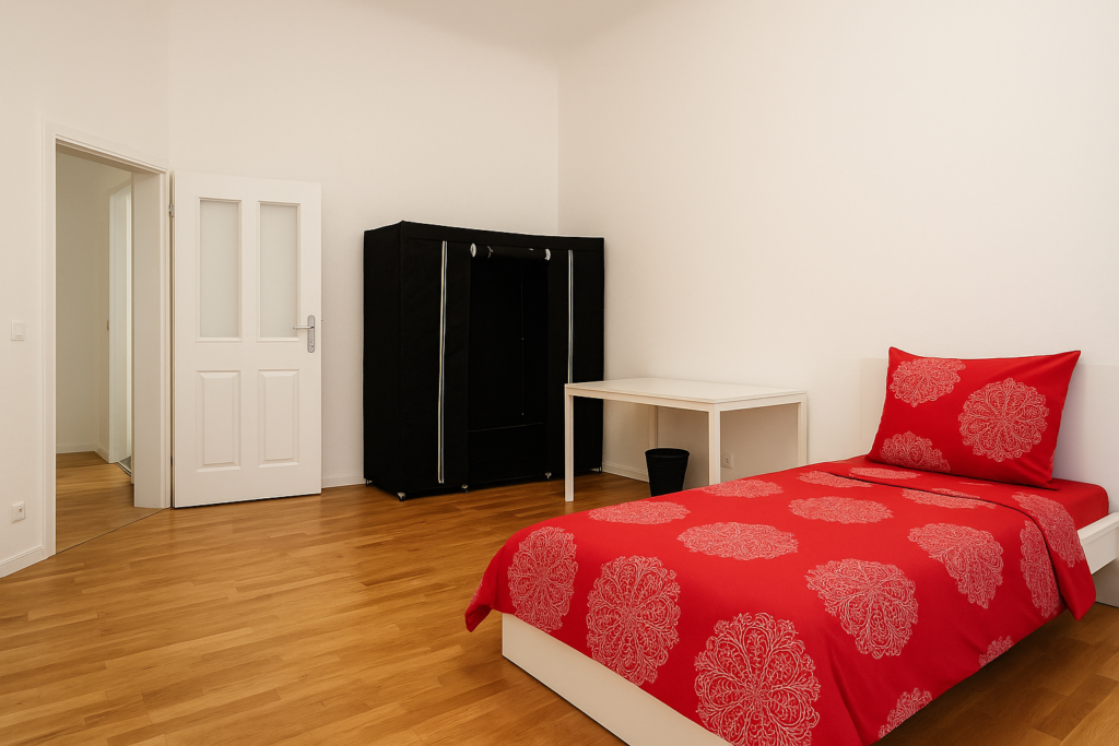 🌍Spacious Private Room in Berlin-Neukölln I 166-01