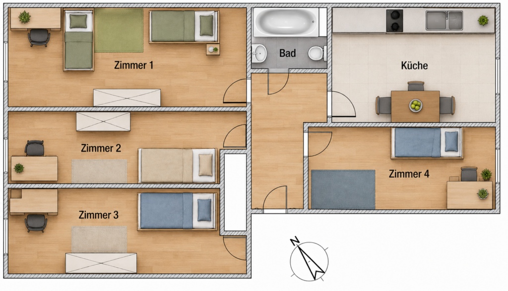 Furnished Shared Room - Lübbener Straße, 10997 Berlin | 2179-01/01