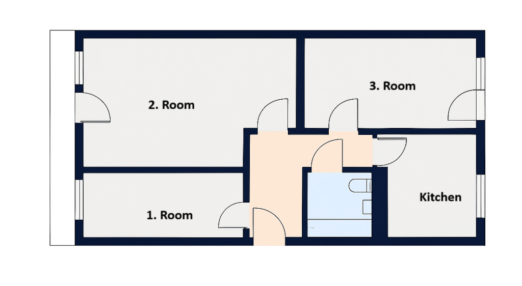 🌇Cozy 3-Room Flat in Leipzig-Grünau – Ideal for 2–3 Students | Move-In August 2026 | LZ101-02