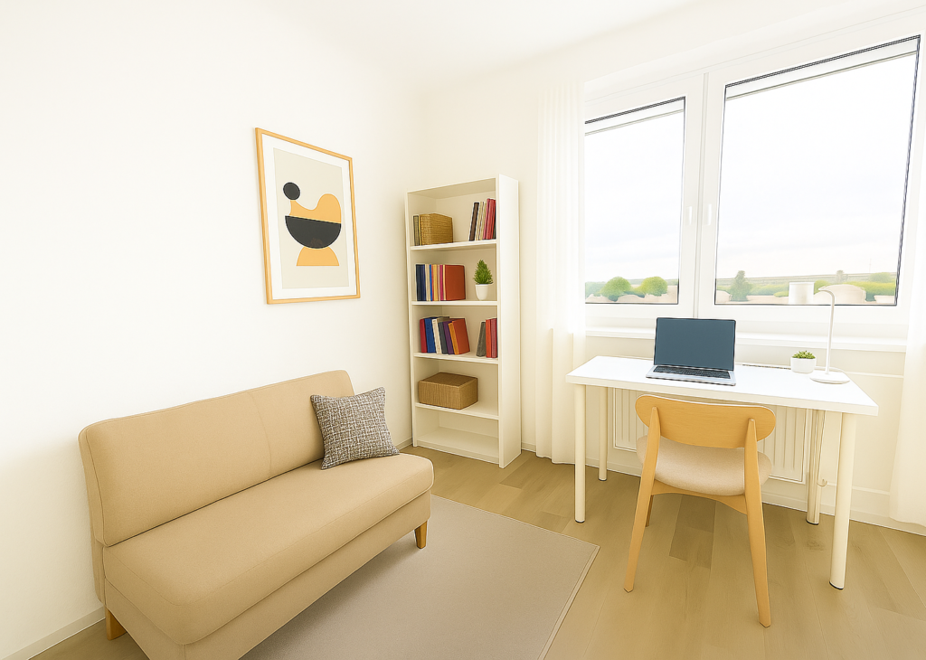💑 Studio Apartment for Couples in Leipzig-Grünau | Available from August 1, 2026 |  490