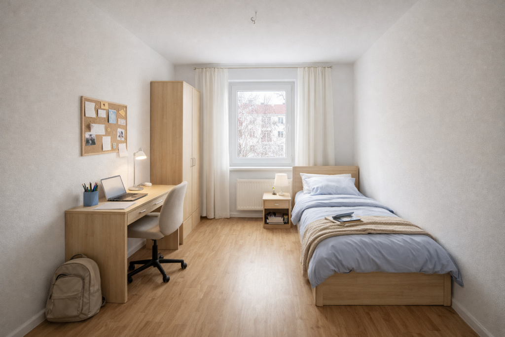 Furnished Private Room in Leipzig-Grünau | €350 All-In | Anmeldung Possible | From August 2026