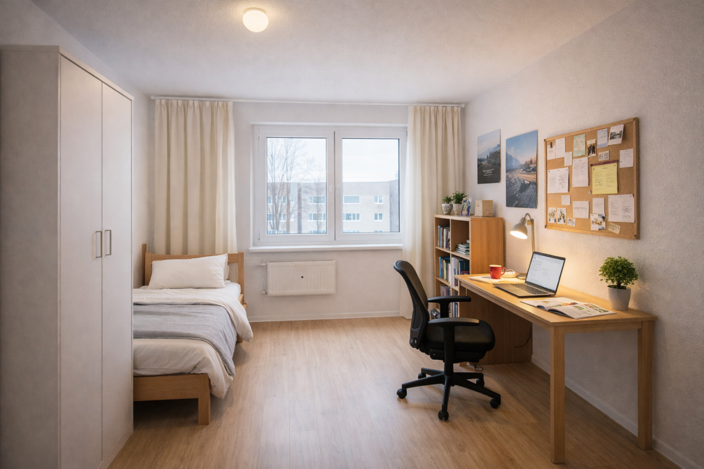 Quiet & Furnished Private Room in Leipzig-Grünau | All Utilities Included