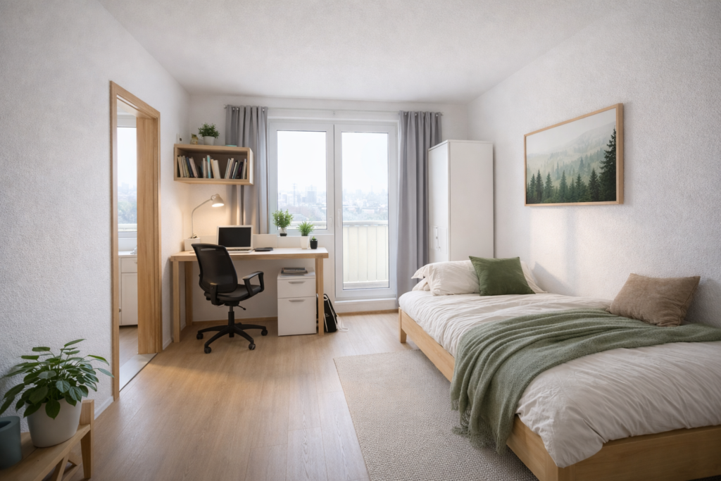 Furnished Student Room in Leipzig-Grünau | €350 All-In | August 2026