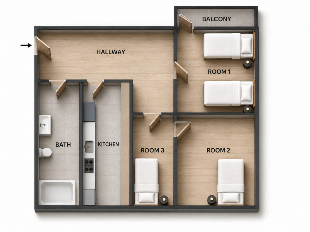Friends Room for 2  –  Leykestraße, 12053 Berlin  | 1801-01/01